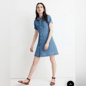 Madewell Blue Denim Mini Dress